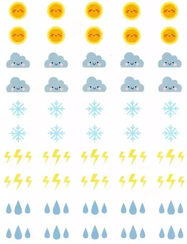 Наблюдай! Календарь погоды: книжка с наклейками - фото 3