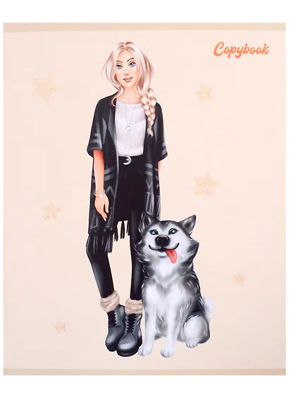 Тетрадь в клетку Listoff, "Лучшие друзья", 48 листов, в ассортименте - фото 6