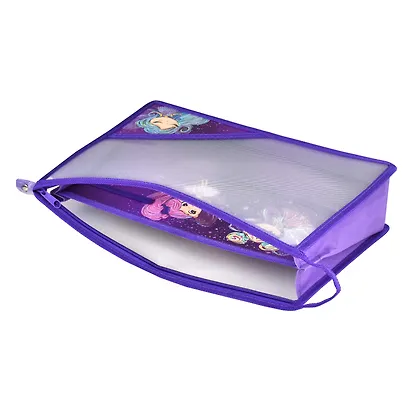 Папка для уроков труда А4 "ФЕЕЧКИ" пластик, 33*23см, молния, внутр.разделитель, эласт.держатели для канц.принадлежностей, УФ-печать - фото 4