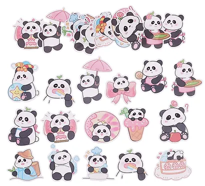 Набор стикеров Панда 1 - фото 3