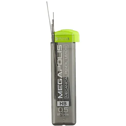 Грифели 0,5мм "MEGAPOLIS Concept" 20шт, пласт.уп. - фото 2