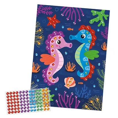 Набор для творчества. Рисунок из страз "Морской конёк" - фото 3