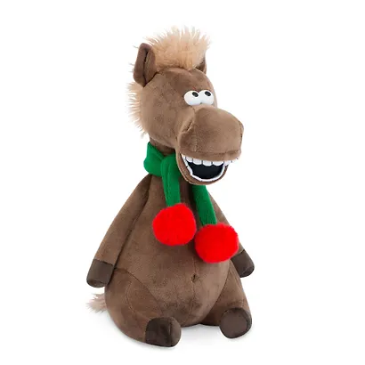 Мягкая игрушка Новый Год 2026 Жеребец с бубенчиками (30 см) - фото 1