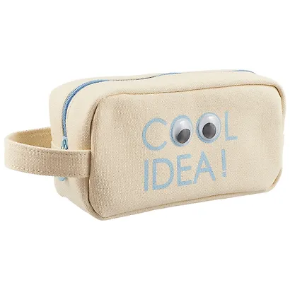 Сумочка на молнии Слоганы с бегающими глазками (19,5х10) (ПВХ бокс) - фото 1