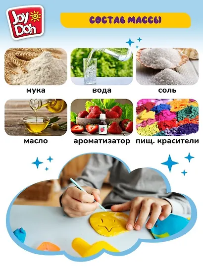 Масса для лепки Joy Doh, набор Croco Dentist - Зубастик, голова крокодила, 3D формы, 8 аксессуаров, 5 баночек с тестом, (5 х 50г) - фото 7