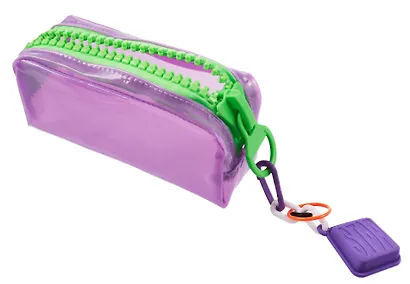 Пенал-косметичка с большой молнией "Neon combi" ПВХ, ассорти - фото 6