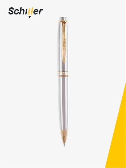 Ручка шариковая "Silvanor" серебряный корпус, Schiller - фото 2