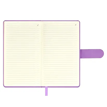 Ежедневник недат. А6+ 120л 110х190 "Бейбискин" сиреневый, иск.кожа, тв.переплёт, тиснение фольгой, магнит.клапан, офсет, ляссе - фото 8