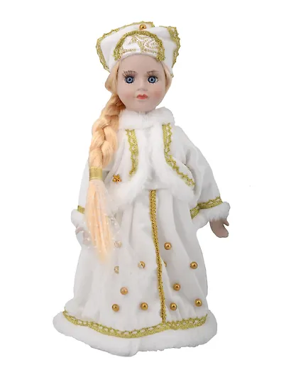 Фигурка Снегурочка (текстиль, керамика) (17,5x20,5x32) (95183) - фото 1