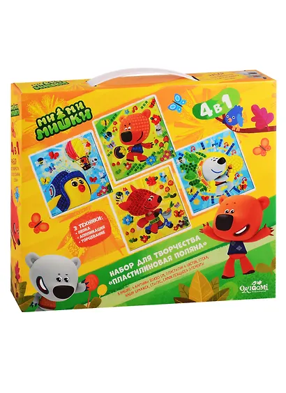 Набор для творчества 4 в 1. МиМиМишки. Пластилиновая поляна - фото 1