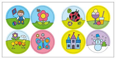 Раскраска для малышей с наклейками. На прогулке - фото 3