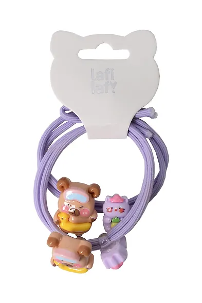 Набор резиночек Капибара и котик (2шт) (пластик) (12-3916-202507-PJK11) (Lafilaf) - фото 2