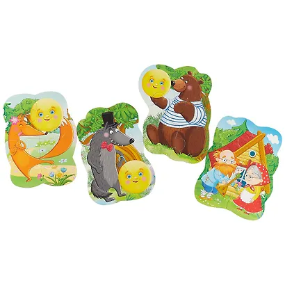 Игровой набор, ТМ Vladi Toys, Мягкие пазлы Baby puzzle Сказки Колобок NEW - фото 2
