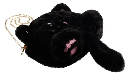 Сумочка плюшевая Котик черный (31х23) (12-04759-02) Bookvalno - фото 6