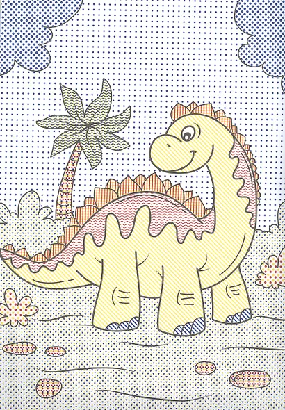 БОЛЬШАЯ ВОДНАЯ РАСКРАСКА. ДИНОЗАВРЫ - фото 4