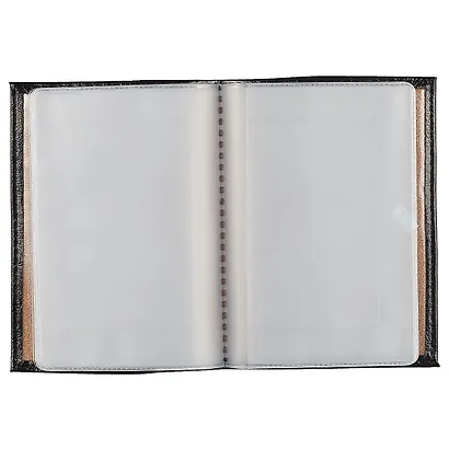 Обложка для автодокументов, чёрная, натуральная кожа, 12.7 x 9.5 см - фото 2