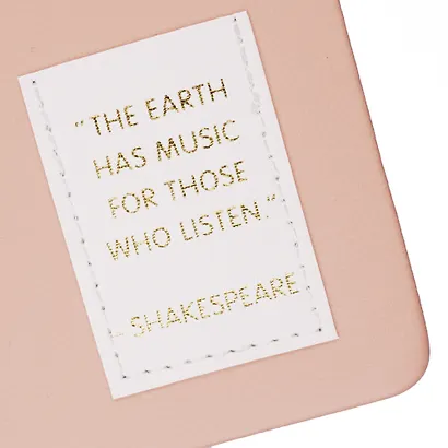 Ежедневник недат. А5 152л "NUANCES" персик, 7Б, иск.кожа, тв.переплет, тонир.блок, нашивка с тисн.фольгой, скругл.углы, ляссе, инд.уп - фото 4