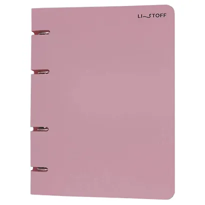 Тетрадь 80 листов, клетка, "Mauve" на кольцах - фото 4