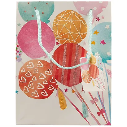 Пакет А5 23*18*10 "Bright birthday" нейтр., бум.мат.ламинат, ассорти - фото 3