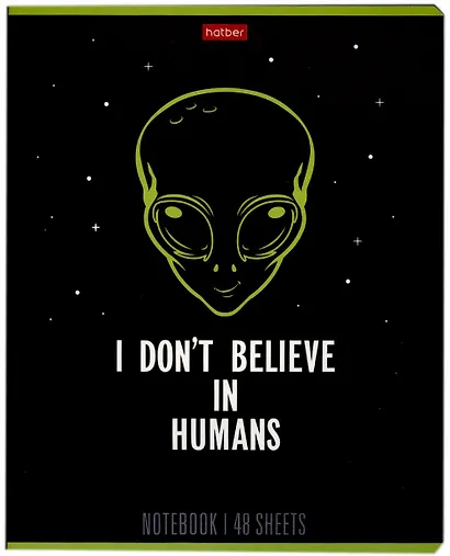 Тетрадь в клетку Hatber, "Люблю людей", 48 листов, в ассортименте - фото 2