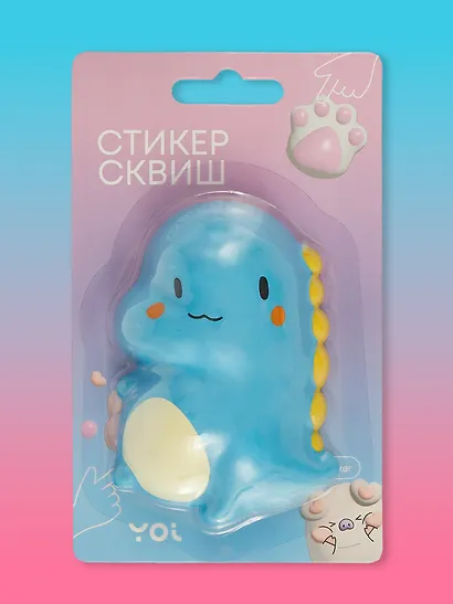 Наклейка "Стикер сквиш - Динозаврик" - фото 4