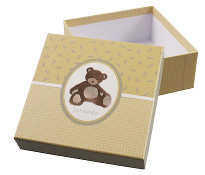 Коробка подарочная "Cute bear" 15,5*15,5*6,5см, картон - фото 1