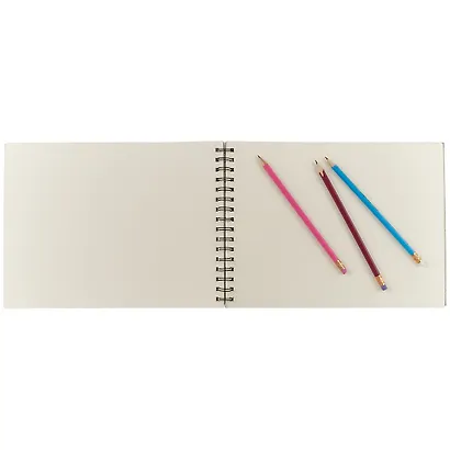 Скетчбук «Фламинго и узор из листьев» - фото 3