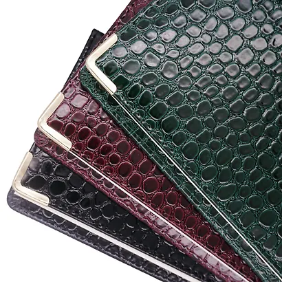 Планинг дат. 2026г. 56л "Business Premium. Lizard" черный, 7Б, тв.переплет, настольный, иск.кожа, обл.поролон, евроспираль, съемный тонир.блок, мет.уголки, инд.уп - фото 6