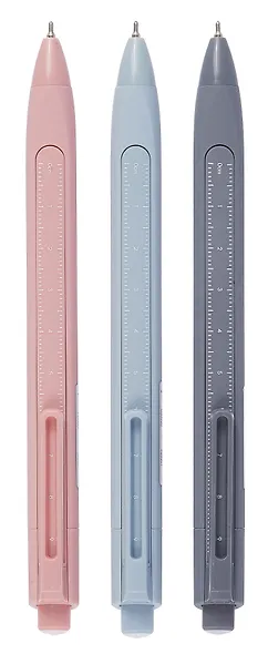 Ручка шариковая автоматическая синяя "Metering" , масляные чернила, 0,7 мм, в ассортименте, Yoi - фото 6