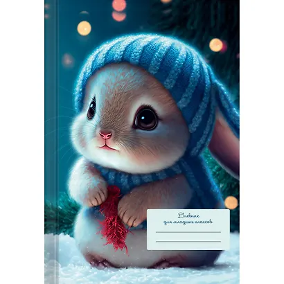 Дневник для младших классов Listoff, "Зайка" - фото 1