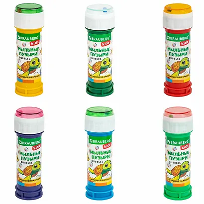 Мыльные пузыри 60 мл, с игрушкой на крышке, BRAUBERG KIDS, 665453 - фото 2