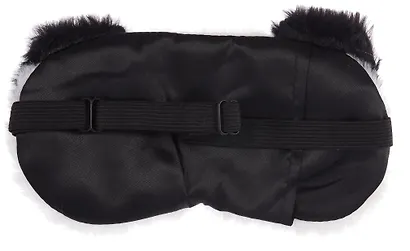 Маска для сна «Собачка белая в очках с черными ушами», плюш, Lafilaf - фото 3