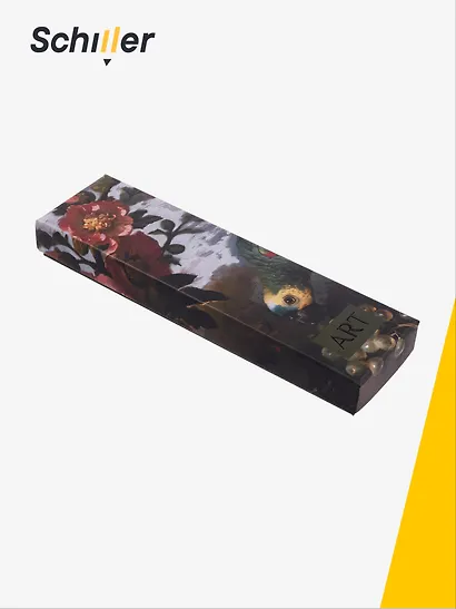 Ручка шариковая "ART. Богдани Я. Натюрморт из цветов" синяя, Schiller - фото 2