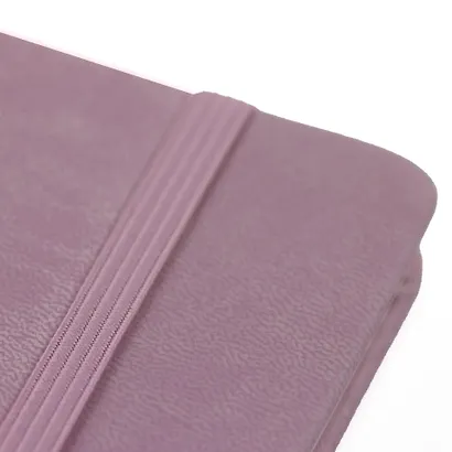 Книга для записей А4- 96л кл. "Joy Book. Розовая вуаль" иск.кожа, тонир.блок, скругл.углы, ляссе, резинка - фото 5