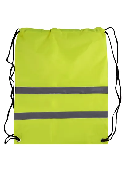 Мешок для сменной обуви "Желтый неон" 32*42см, со светоотр. эл. - фото 1