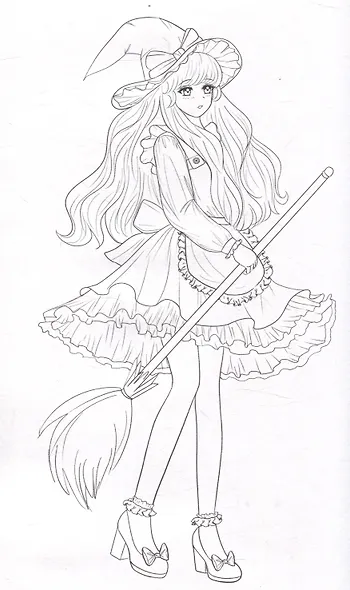 АНИМЕ-РАСКРАСКА. ВОЛШЕБНОЕ АНИМЕ - фото 3