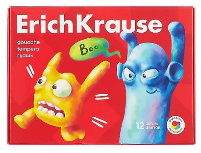 Краски гуашевые 12цв 20мл "Jolly Friends" к/к, ERICH KRAUSE - фото 4