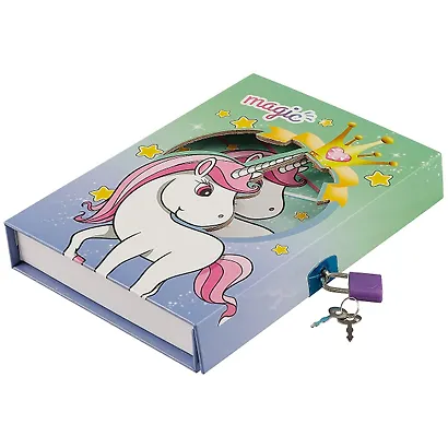 Записная книжка «Unicorn» А6+, 50 листов, с замочком, в ассортименте - фото 2
