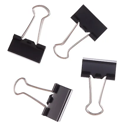 Зажимы для бумаг 25мм 12шт черные, к/к, Глобус - фото 2