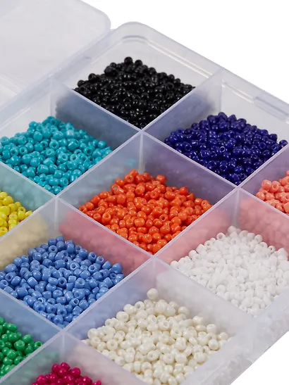 Набор бисера для рукоделия (12 цв.) (пласт. коробка) (упаковка) (Арт. 11-5039-8508) (SXLT) - фото 10