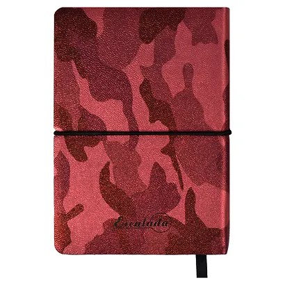 Записная книжка А6 120л "КАМУФЛЯЖ КРАСНЫЙ МЕТАЛЛИК" интегр.переплет, скругл.корешок - фото 10