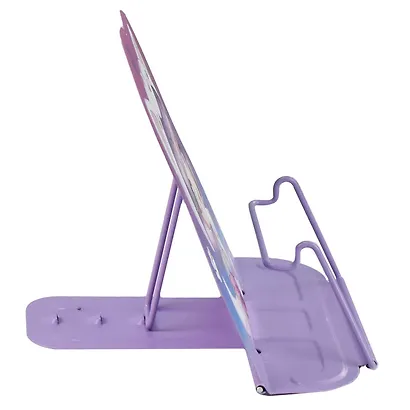 Подставка для книг/учебников "ЧИБИ" сиреневая, металл., фигурная вырубка - фото 4