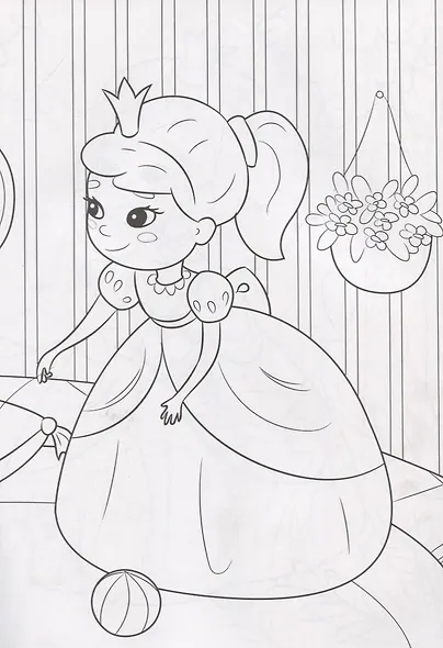 Раскраска. Милые принцессы - фото 4