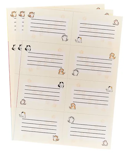 Наклейки для тетрадей 24 штуки "Котики" - фото 2