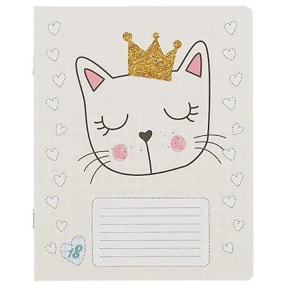 Тетрадь в клетку Academy Style, "Звери в коронах", 18 листов, в ассортименте - фото 4