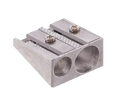 Точилка 2 отверстия, металл - фото 2