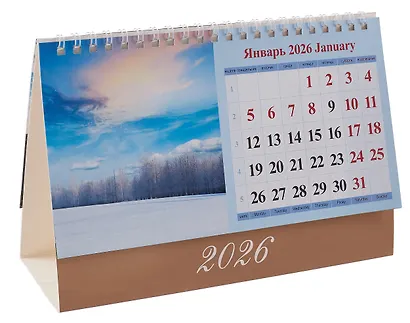 Календарь 2026г 200*140 "12 месяцев" настольный, домик - фото 2
