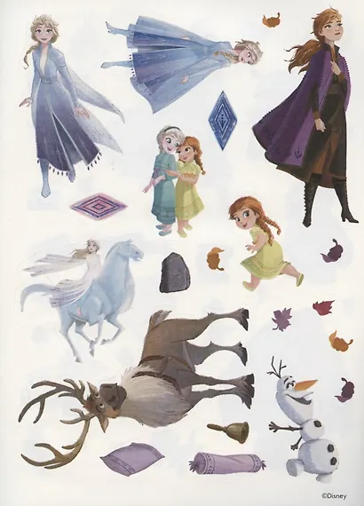 Развивающая книжка с многоразовыми наклейками № МН 2004 "Холодное сердце 2. Новое приключения" - фото 3