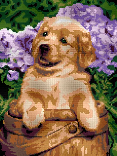 Алмазная мозаика "Забавный малышок", 30х40 см - фото 1