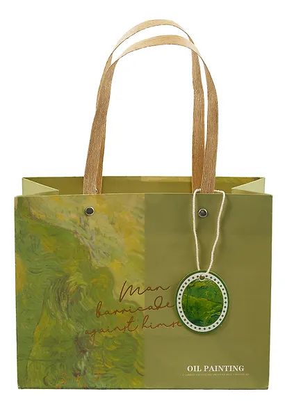 Пакет А5 23*18*10 "Oil painting" нейтр., бум.мат - фото 2